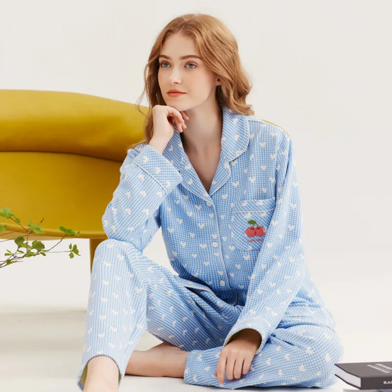DAERLI Thickened Padded Pajama Set Women's-1