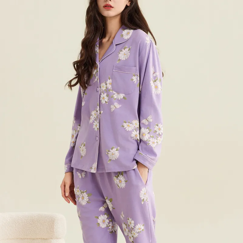 DAERLI Pajama Set Women's Purple-1