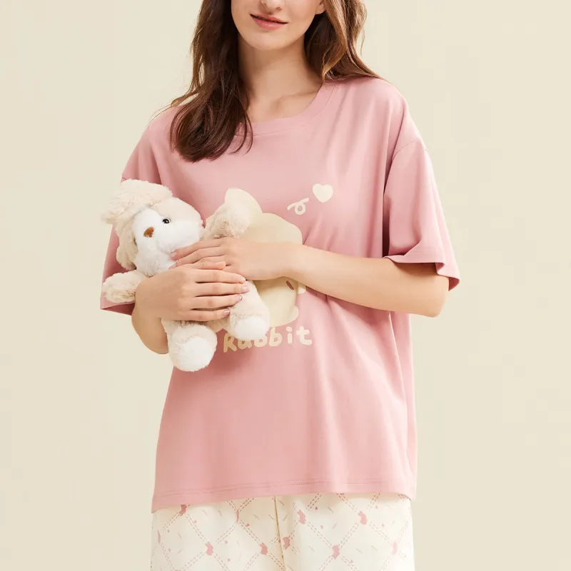 DAERLI Pajama Set Women's Russet Red-5