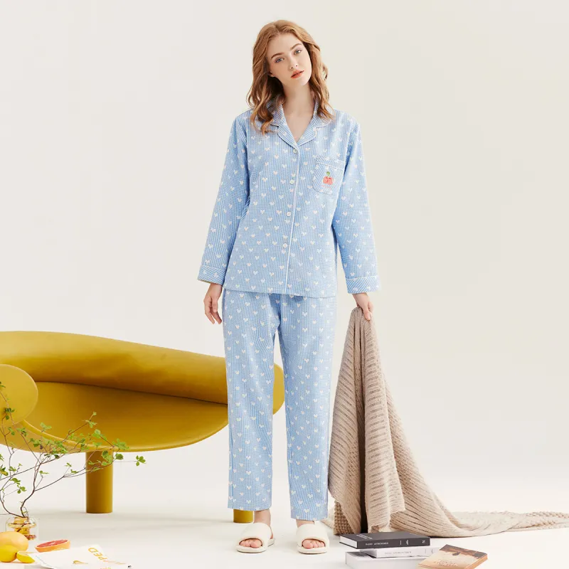 DAERLI Thickened Padded Pajama Set Women's-2