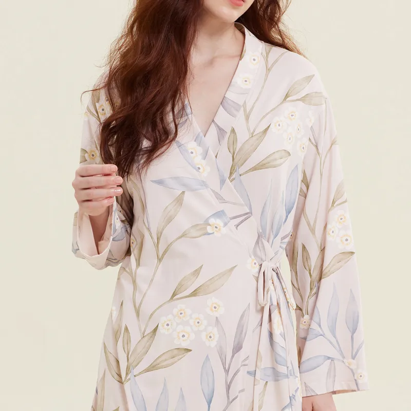 DAERLI Pajama Robe Women's Apricot-1