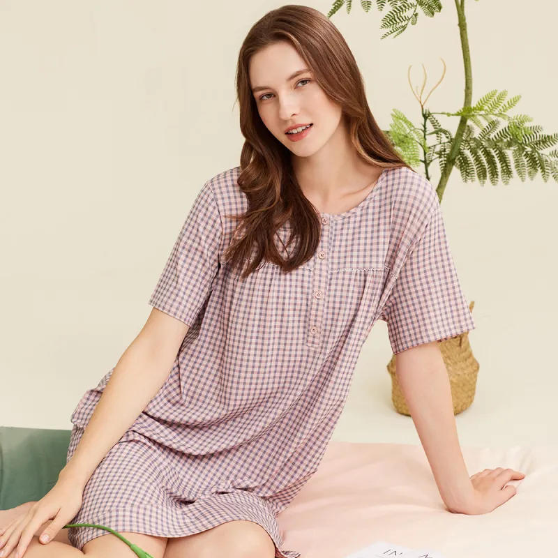 DAERLI Nightgown Women's Purple-2