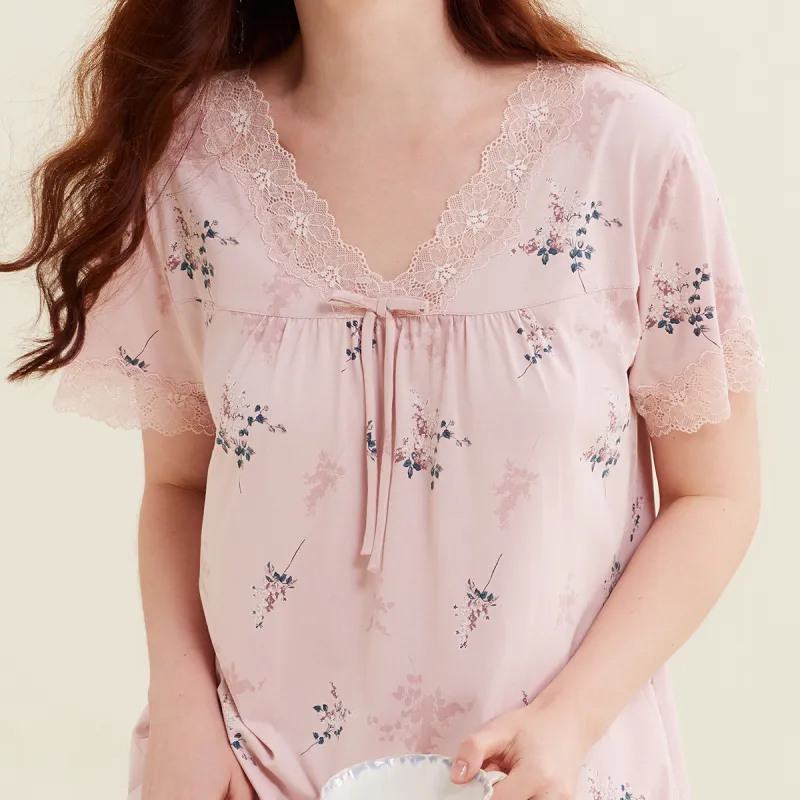 DAERLI Nightgown Women's Russet Red-5