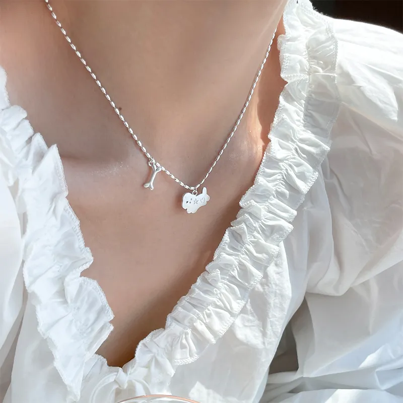 EAR PARTNER 925 Sterling Silver Necklaces Women's-3
