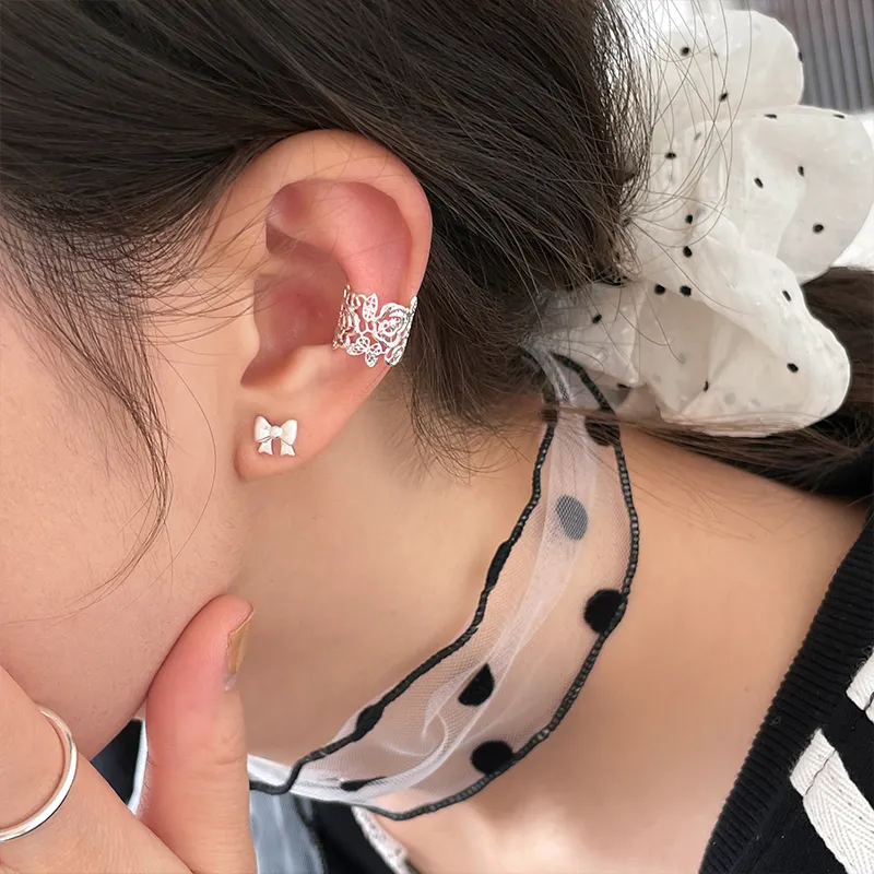 EAR PARTNER 925 Sterling Silver Stud Earrings Women's-1