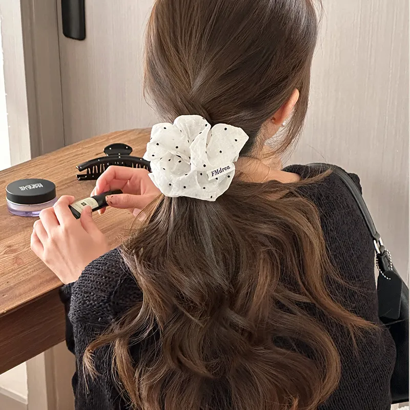 EAR PARTNER Cotton Linen Blend Hair Tie Women's-4