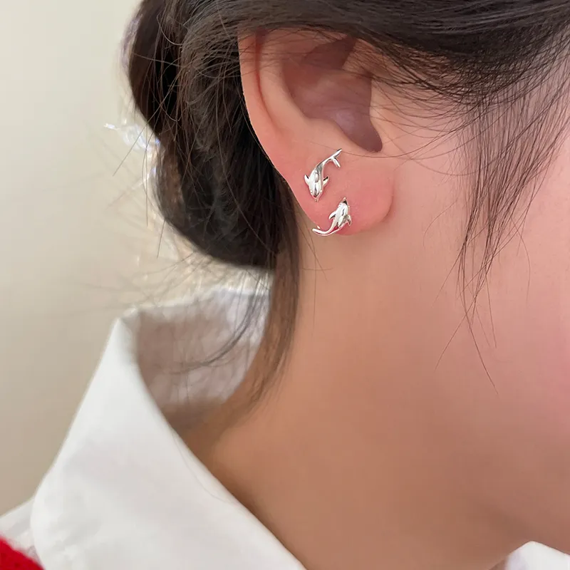EAR PARTNER 925 Sterling Silver Stud Earrings Women's-4