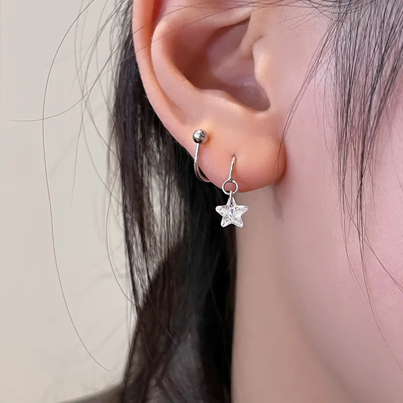 EAR PARTNER 925 Sterling Silver Stud Earrings Unisex-3