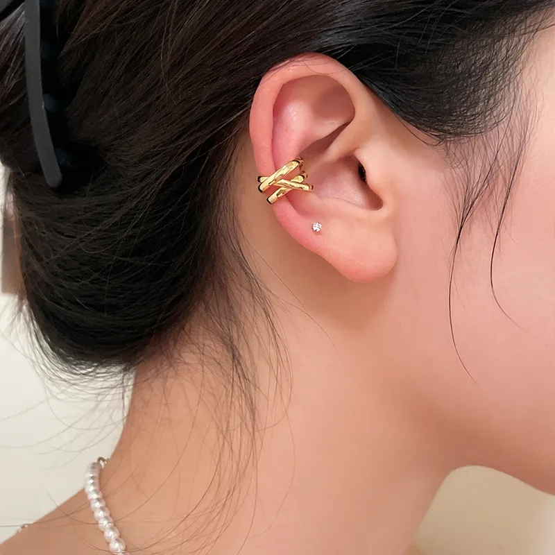 EAR PARTNER Copper Clip On Earrings Women's-1