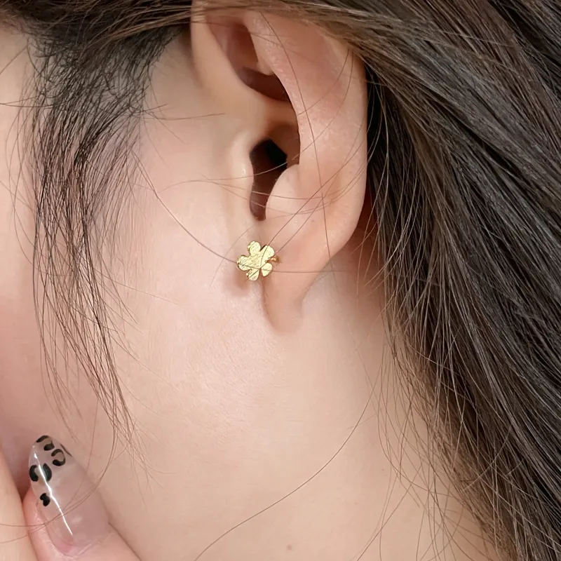EAR PARTNER 999 Fine Silver Stud Earrings Women's-4