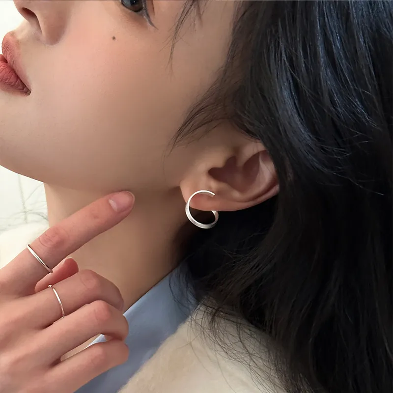 EAR PARTNER 925 Sterling Silver Stud Earrings Women's-3