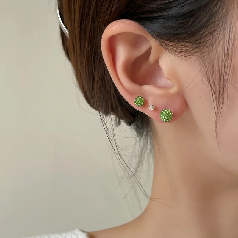 EAR PARTNER 999 Fine Silver Stud Earrings Women's-5