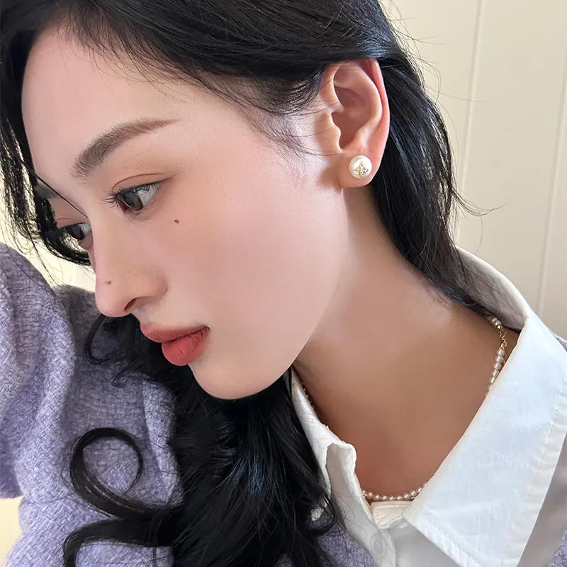 EAR PARTNER 925 Sterling Silver Stud Earrings Women's-1