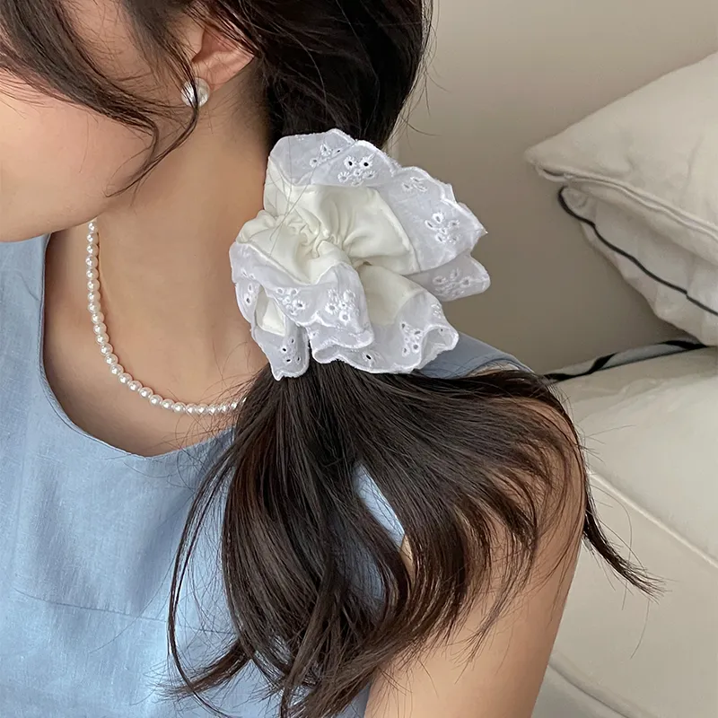 EAR PARTNER 100% Cotton Hair Tie Women's-3