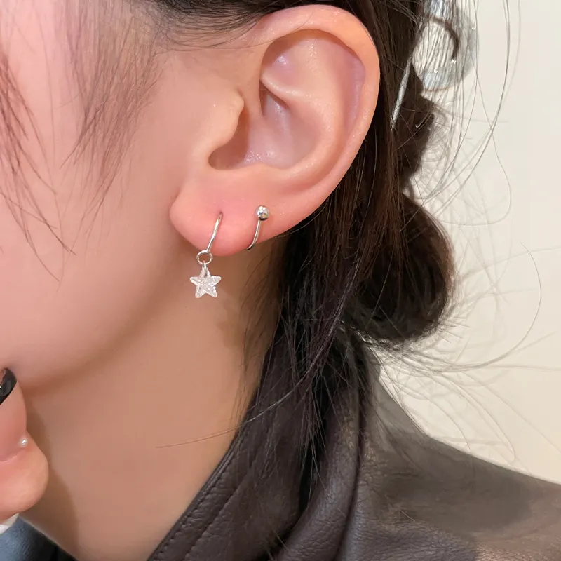 EAR PARTNER 925 Sterling Silver Stud Earrings Unisex-1
