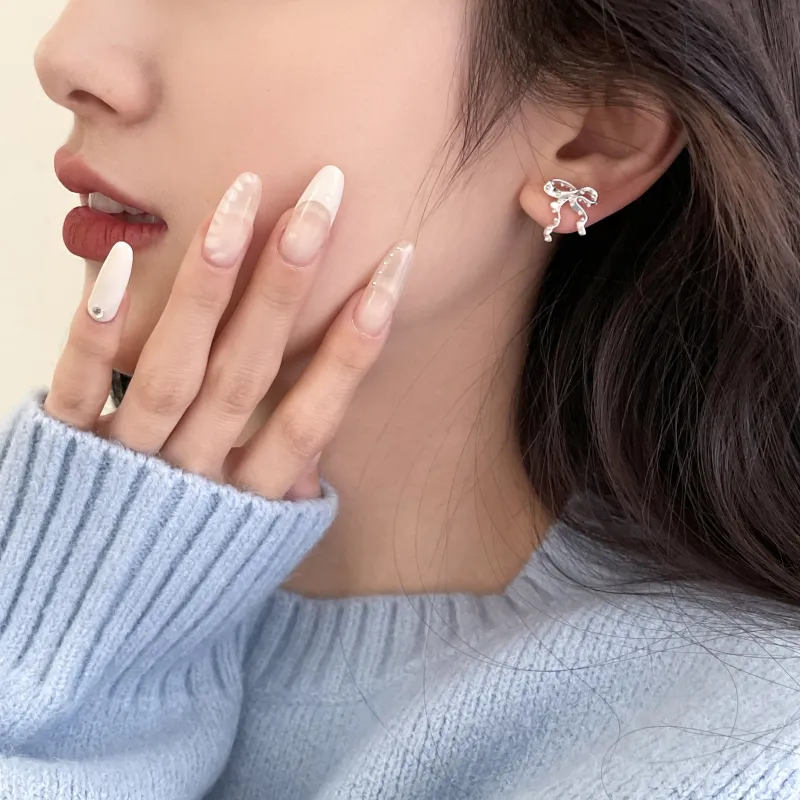 EAR PARTNER 925 Sterling Silver Stud Earrings Women's-5