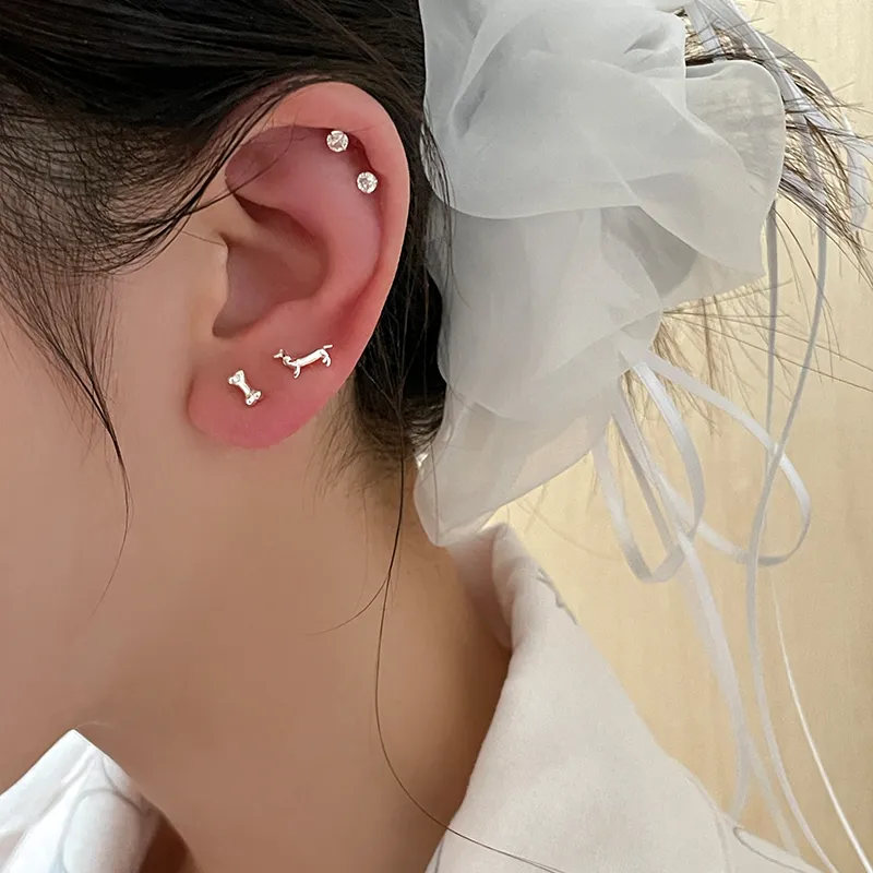 EAR PARTNER 925 Sterling Silver Stud Earrings Women's-2