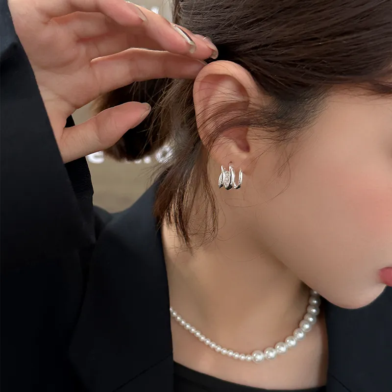 EAR PARTNER 925 Silver Needles Earrings Women's-2