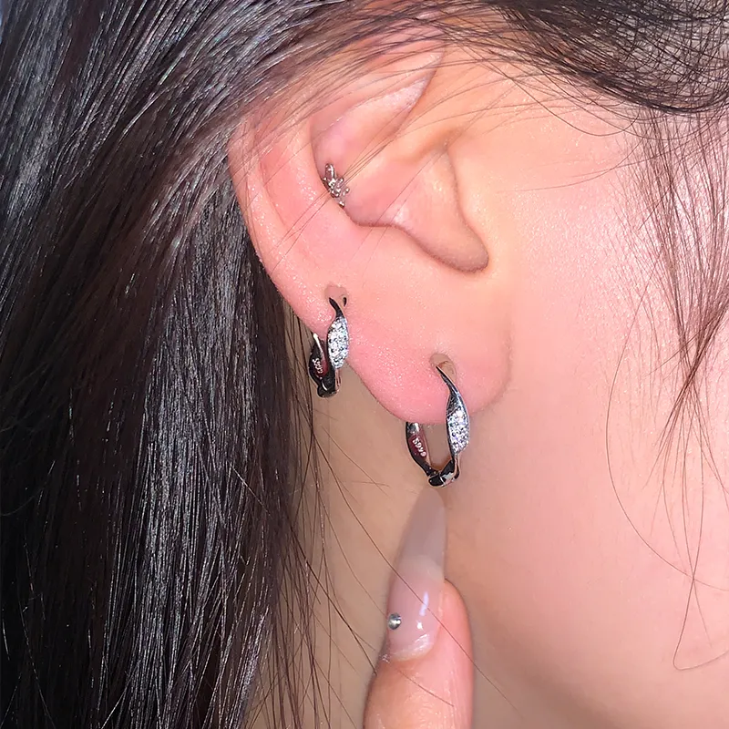 EAR PARTNER 925 Sterling Silver Stud Earrings Women's-1