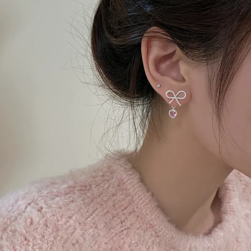 EAR PARTNER 925 Sterling Silver Stud Earrings Women's-2