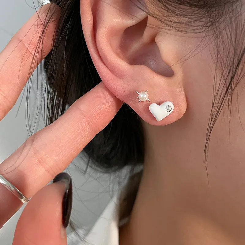 EAR PARTNER 925 Sterling Silver Stud Earrings Women's-1