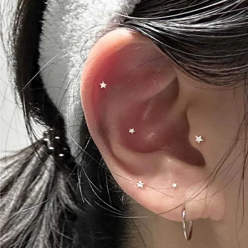 EAR PARTNER 999 Fine Silver Stud Earrings Women's-3