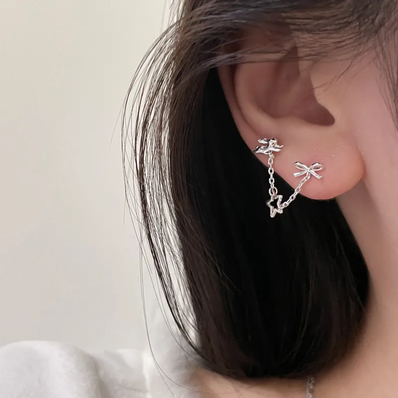 EAR PARTNER 925 Sterling Silver Earrings Women's-4