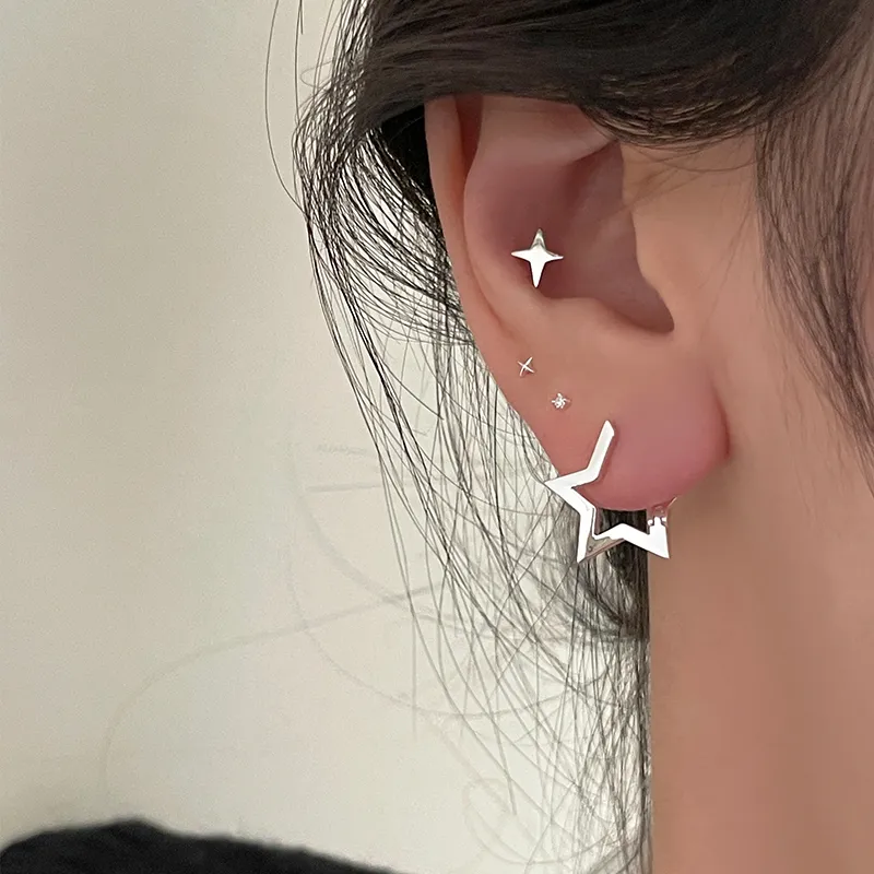 EAR PARTNER 925 Sterling Silver Stud Earrings Women's-4