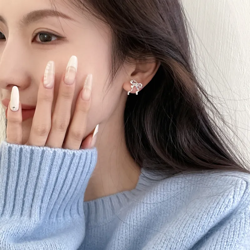 EAR PARTNER 925 Sterling Silver Stud Earrings Women's-4