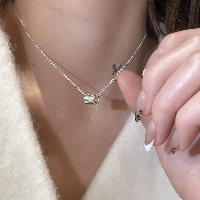 EAR PARTNER 925 Sterling Silver Necklaces Women's-2