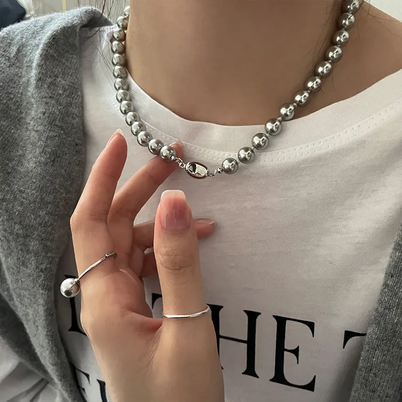 EAR PARTNER 925 Sterling Silver Necklaces Women's-2