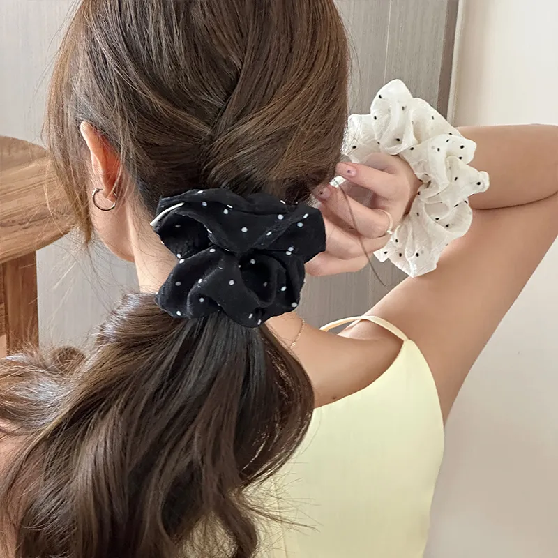 EAR PARTNER Cotton Linen Blend Hair Tie Women's-1