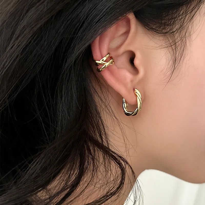 EAR PARTNER 925 Sterling Silver Stud Earrings Women's-1