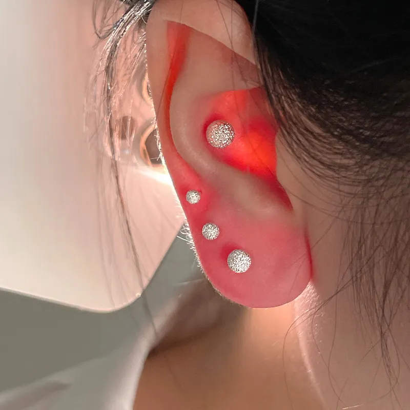 EAR PARTNER S 999 Fine Silver Stud Earrings Women's-3