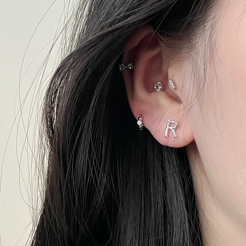 EAR PARTNER Copper Stud Earrings Unisex-21