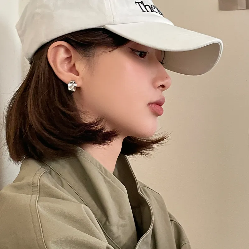 EAR PARTNER Copper Stud Earrings Women's-2