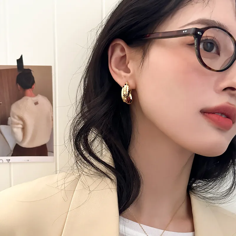 EAR PARTNER Copper Earrings Women's-3