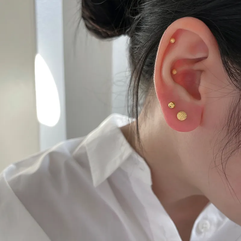 EAR PARTNER S 999 Fine Silver Stud Earrings Women's-1