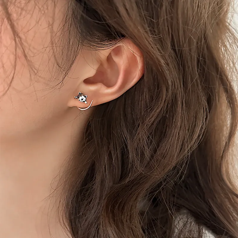 EAR PARTNER Copper Stud Earrings Unisex-3