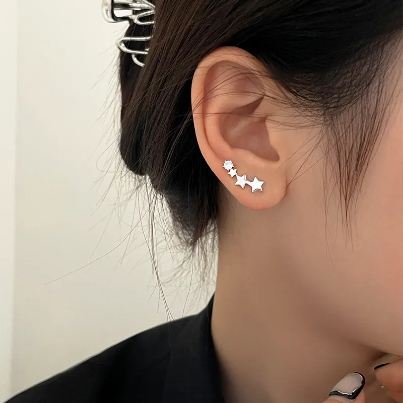 EAR PARTNER 925 Sterling Silver Stud Earrings Women's-1