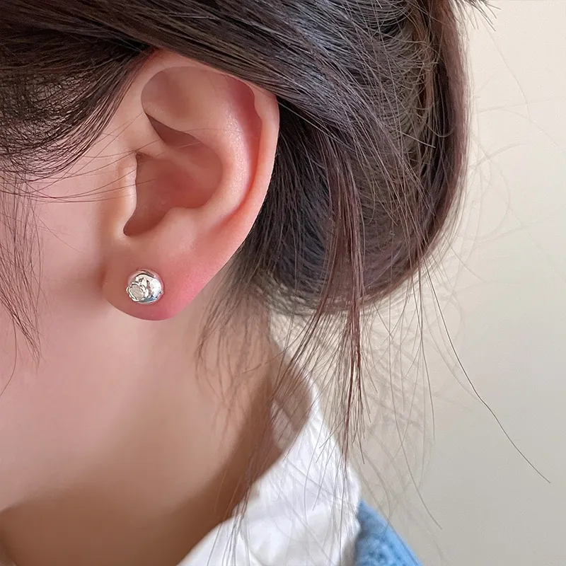 EAR PARTNER Copper Stud Earrings Women's-1