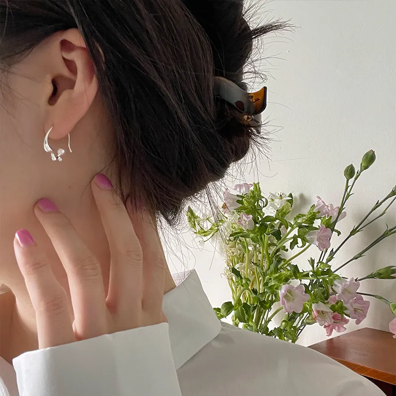 EAR PARTNER 925 Sterling Silver Hoop Earrings Women's-2