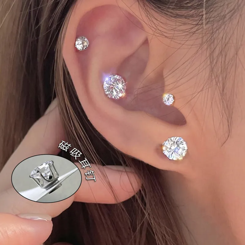 EAR PARTNER Magnet Clip On Earrings Unisex-2