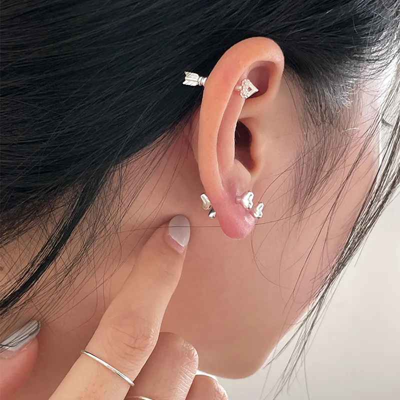 EAR PARTNER 999 Fine Silver Stud Earrings Women's-1