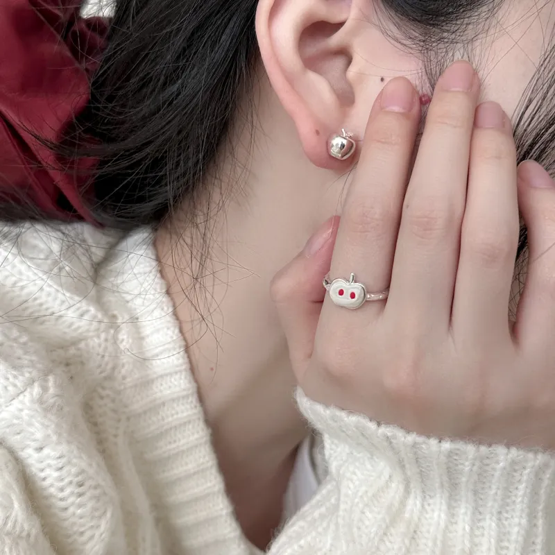 EAR PARTNER 925 Sterling Silver Stud Earrings Women's-1