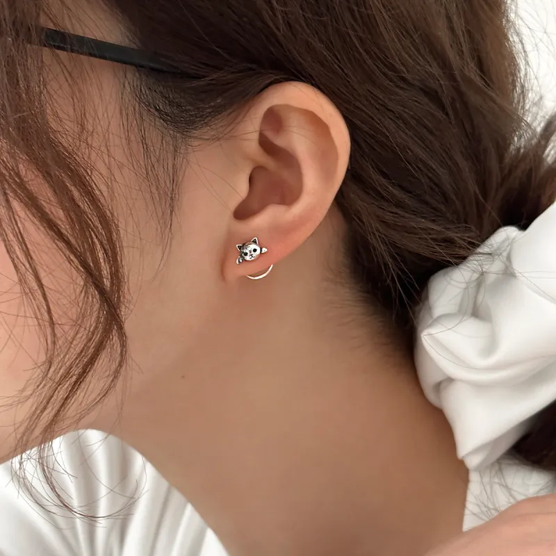 EAR PARTNER Copper Stud Earrings Unisex-1