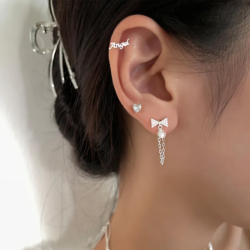 EAR PARTNER 925 Sterling Silver Stud Earrings Women's-2