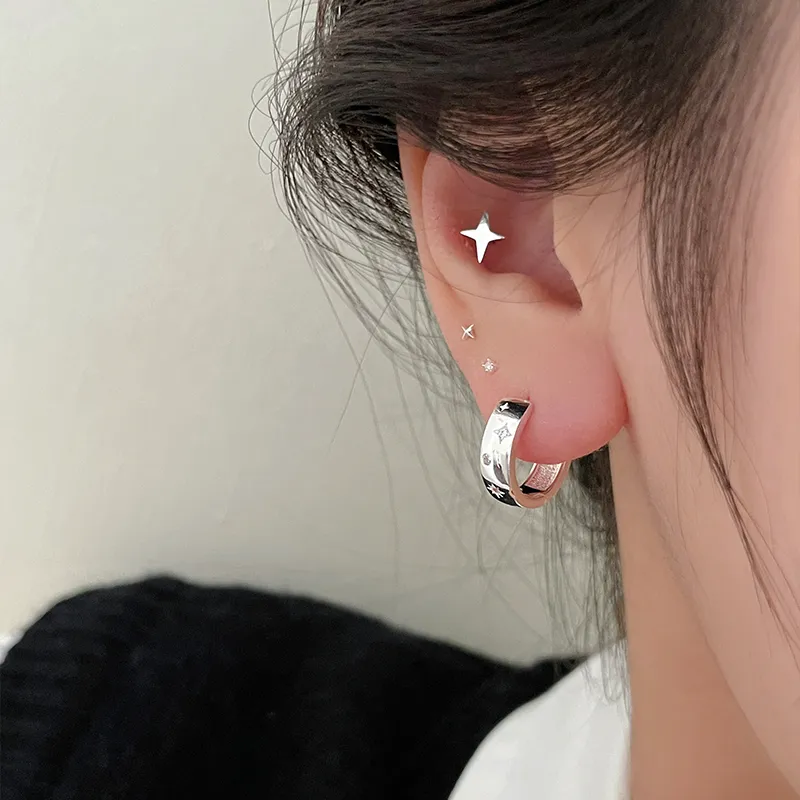 EAR PARTNER 925 Sterling Silver Stud Earrings Women's-5