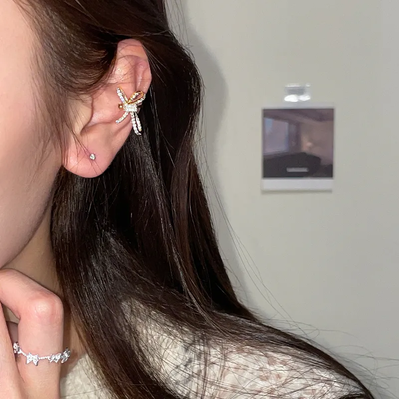 EAR PARTNER Copper Clip On Earrings Women's-3