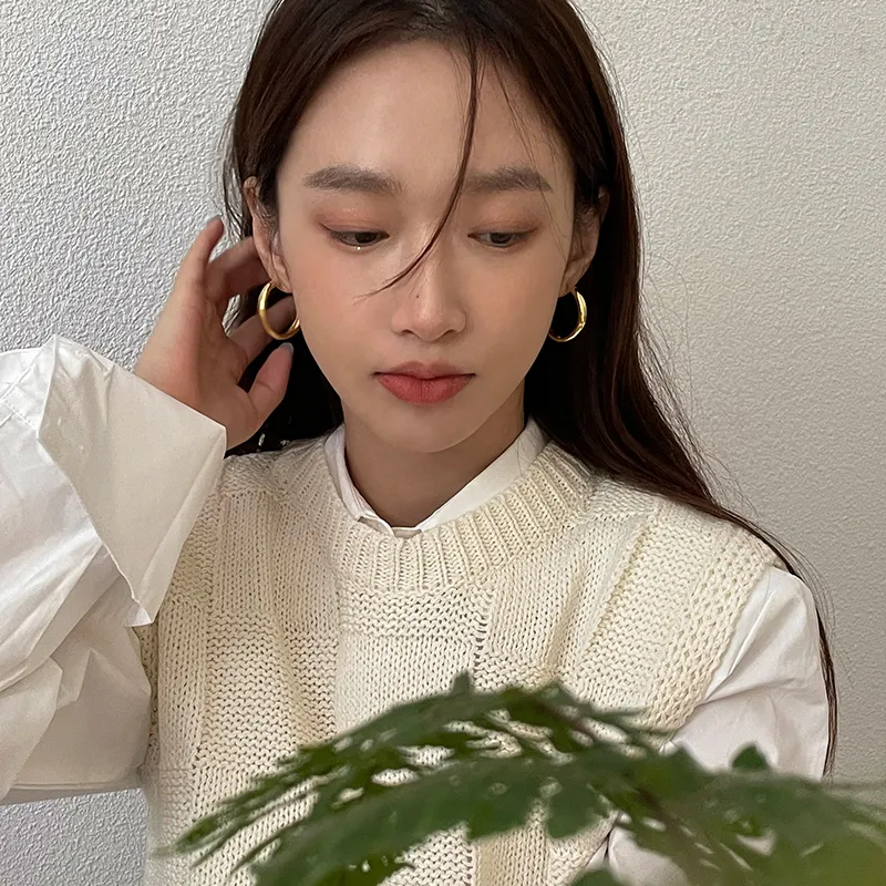 EAR PARTNER Copper Earrings Women's-2